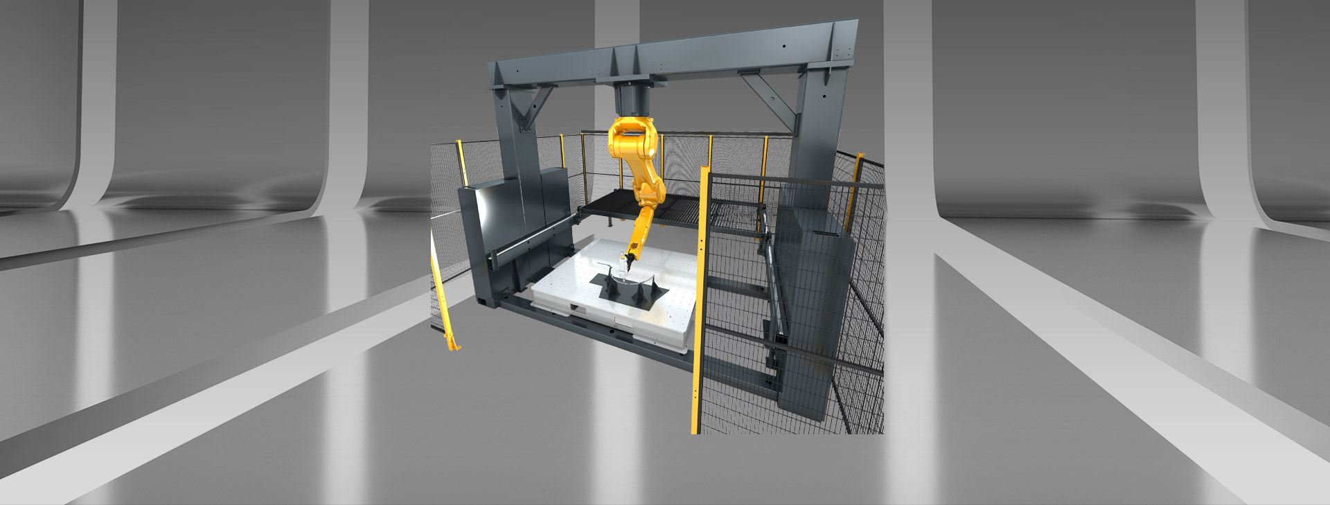 3D 로봇 레이저 절단기 미사일구조물 구조