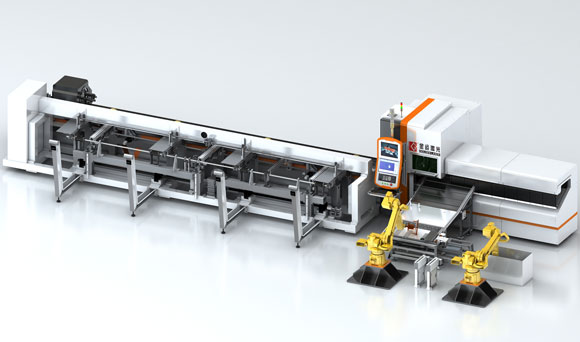 섬유 레이저 튜브 절단기 유연한 제조 시스템 (FMS)